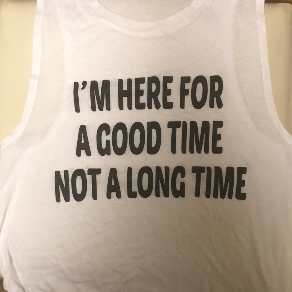 NWOT Private Party White Tank Top - Picture 2 of 2
